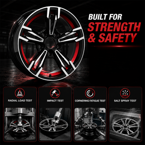 Jantes concaves décalées de 20, 21 et 22 pouces, PCD 5x112, couleur noir canon, pour Audi A7 RS6 <span class=keywords><strong>Porsche</strong></span> Cayenne Coupé Mercedes GLE Luxe - Product Image 5