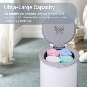 Calentador de toallas de baño, cubo con pantalla LED, temporizador de retardo de 24H, calentador para toallas de gran tamaño, albornoz y mantas, calentador de toallas de 25L - Product Image 4