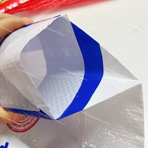 Sac d'emballage en polypropylène tissé BOPP pour mastic mural, <span class=keywords><strong>prix</strong></span> de gros, 12, 15, 20, 25 kilos, sacs laminés en PP tissé pour adhésif de carrelage - Product Image 4
