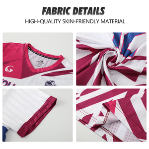 Seragam Voli Lengan Pendek Custom Desain Printing Sublimasi Pakaian Olahraga Bernapas Set Jersey Voli Pria Tim Wv44 - Product Image 6