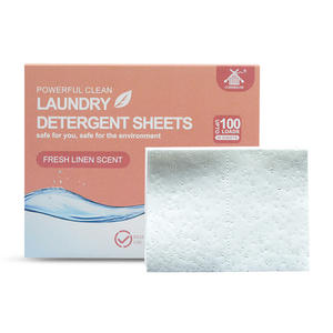 COMMIGLOW Vente en Gros Marque Privée Feuille de <span class=keywords><strong>Lessive</strong></span> Nettoyante Anti-Taches Lingettes Nettoyantes Détachantes pour Tissus et Vêtements - Product Image 1