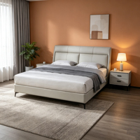 Cadre de lit en métal réglable, taille King/Queen, couleur personnalisable, revêtement écologique, design moderne durable pour chambre à coucher
