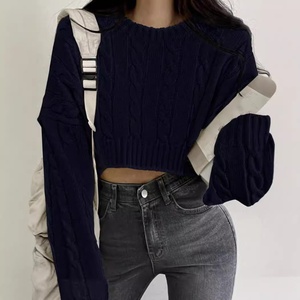Nuovo Design 2025: <span class=keywords><strong>Cardigan</strong></span> Retrò Intrecciato in Stile Coreano per Donne, Maglione <span class=keywords><strong>Sexy</strong></span> e Dolce per l'Autunno - Product Image 2