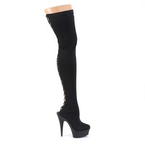 Bottines hautes avec lacets à l'arrière Danseuse exotique Talons plateforme de 15 cm pour femmes <span class=keywords><strong>Bottes</strong></span> sexy pour boîte de nuit Pole dance Cross-<span class=keywords><strong>dressing</strong></span> - Product Image 4