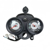 Pengganti Speedometer gerakan besi sepeda motor TVS HLX125 harga grosir baru untuk pasar Amerika Selatan cangkang hitam atas