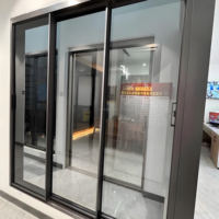 Energieeffizientes Aluminium-Fenster Balkon-Schiebefenster zum Verkauf Maßgefertigte Größe Schiebefenster Doppelverglasung