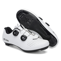 Chaussures de cyclisme sur route pour hommes et femmes, à double boucle rotative, compatibles avec les clips, empeigne perforée, grandes tailles, OEM ODM, faible MOQ