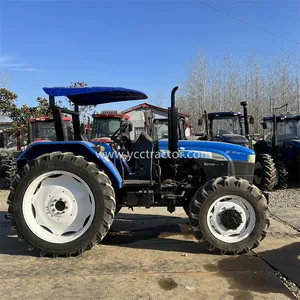 SNH904 90hp 4WD trattori in vendita usati branson trattore 12.4 28 pneumatici per trattori