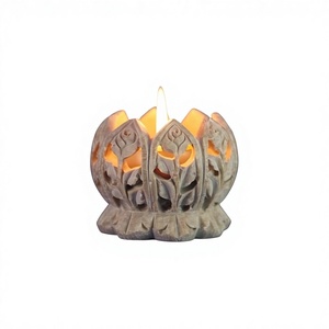 Handmade Home Decorative Soapstone Votive Holder <b>Tea</b> <b>Light</b> Holder - Product Image 1