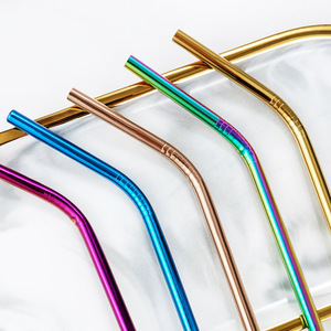Многоразовая металлическая соломинка для напитков из пищевой нержавеющей стали 304 с индивидуальным лазерным логотипом - Product Image 3