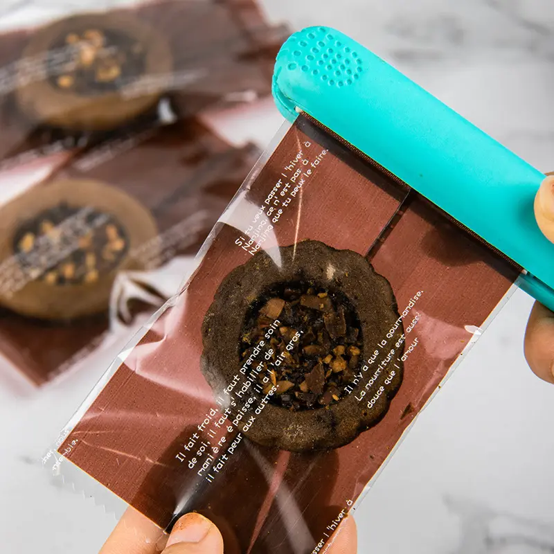 かわいい甘いチョコレートキャンディーキャラメルヒートシール透明プラスチック包装袋個別ヌガーラッパー