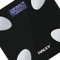 Balance connectée intelligente Bluetooth pour la mesure de la graisse corporelle, marque privée HALEY Stock Supply, pour importateurs mondiaux de produits de fitness