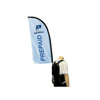 Sac à dos de grande qualité avec logo personnalisé imprimé, drapeau commercial, sac à dos de sport, sac à dos rectangulaire en forme de plume ou de goutte d'eau, bannière drapeau