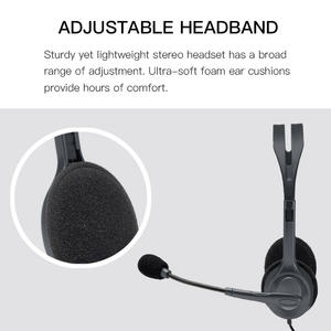 <span class=keywords><strong>Logitech</strong></span> H111 3.5mm <span class=keywords><strong>Jack</strong></span> <span class=keywords><strong>Casque</strong></span> d'écoute stéréo avec microphone <span class=keywords><strong>Casque</strong></span> téléphonique - Product Image 4