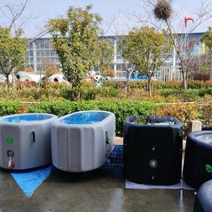 Baignoire à glace ovale <span class=keywords><strong>gonflable</strong></span> moderne avec système de contrôle Balboa, construction en acrylique écologique pour la rééducation des athlètes et les hôtels - Product Image 1