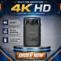 RECODA Baru Diluncurkan Kamera Tubuh 5G Super 4K HD dengan Penglihatan Malam, Kartu Micro SD, Tahan Air & Audio Dua Arah M535