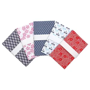 カスタムデザイン日本の伝統的なタオル広告テヌギベーシックパターン1ほつれ防止処理日本のテヌギ