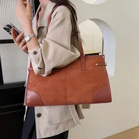 Sacs à main en cuir PU grande capacité pour femmes, sacs fourre-tout de haute qualité, sacs à bandoulière décontractés pour femmes, grand sac de shopping messager