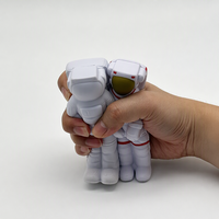 Jouet Squishy Personnalisé en Mousse PU à Remontée Lente, Mignon Astronaute en Forme de Beurre, Jouet Anti-Stress Doux, Jouet de Décompression Fidget
