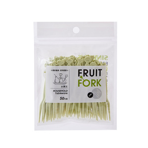 Fruit Fork Set 50 Pcs Disposable Plastic Pink Green Blue For Party Home Use Vegetables Salads Cakes - Product Image 5