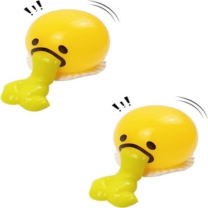 JITENG <span class=keywords><strong>Puking</strong></span> Sucking Stress Relief Balls Vomiting Egg Squeeze Toy Slime Toys Novelty Fidget Toy for Easter Baskets Gifts - Product Image 2