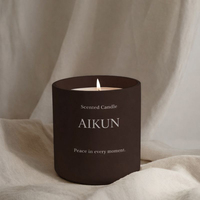 Boîte cadeau classique AIKUN, bougie aromatique personnalisée, hôtel, hall, ambiance élégante et sophistiquée, bougie parfumée en cire de soja, en céramique