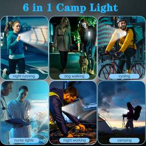 Petite lampe torche LED rechargeable multifonctionnelle EDC 10W à intensité variable, en ABS, pour la sécurité à vélo, la course à pied, mains libres, portable, à clipser - Product Image 4