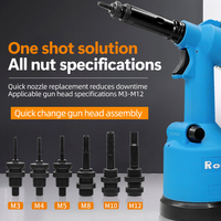 Effiziente RL-0312 Pneumatische Nietmutternpistole Einfache Bedienung M3-M12 Langlebiges Sicheres Druckluft-Nietwerkzeug COL ROCOL für Automobilgebrauch 5-7 Bar