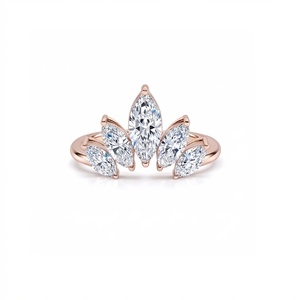 Anillo Apilable de Diamantes con Corte Marquise Sunrise - Oro de 9k, 14k y 18k - Product Image 5
