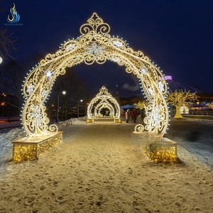 Nieuwjaarsdag Buiten Feestelijke Lantaarn Decoratie LED Boogverlichting - Product Image 3