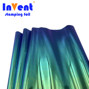 Phát minh ra lá tùy chỉnh màu xanh lá cây để Màu Xanh mực phản ứng lá đa chức năng UV in kỹ thuật số dập nóng lá cuộn - Product Image 4