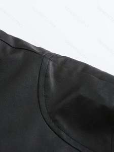 Blouson Moto Homme Grande Taille à Col Montant Entièrement Zippé pour Automne/Hiver – Idéal pour le Business et le Cyclisme - Product Image 5