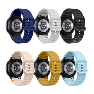 Smartwatch accessorio morbido Silicone cinturini per orologio con <span class=keywords><strong>Samsung</strong></span> Galaxy <span class=keywords><strong>Watch</strong></span> 7 6 5 <span class=keywords><strong>4</strong></span> <span class=keywords><strong>Band</strong></span> 40mm 44mm cinturini per Smart <span class=keywords><strong>Watch</strong></span> da polso - Product Image 1