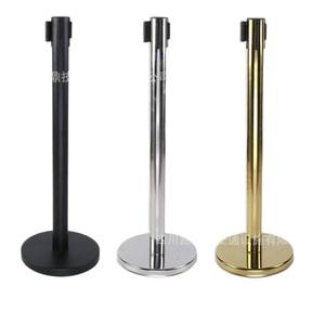 Stainless Steel Bank One-Meter Line Isolation Belt Contraction Band Line Pile Queuing Fence Tape Isolation Fence Fence - Product Image 1