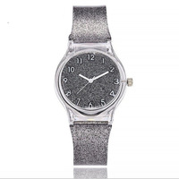Nouvelles montres de mode transparentes en plastique Silicone pour femmes, jolie montre habillée pour dames, exclusif de cette vente