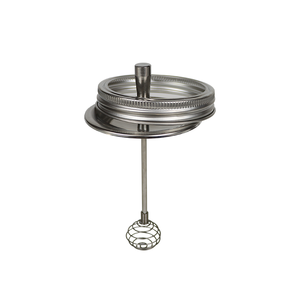 Couvercle de pot Mason avec distributeur de miel Couvercle d'agitateurs de miel en acier inoxydable avec couvercle en nid d'abeille - Product Image 2