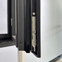 Ventana Moderna de Aluminio Insonorizada para Residencias con Vidrio Templado, Apertura Exterior, Diseño para Cocina, Certificación Energy Star
