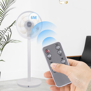 Electric <b>Fan</b> Floor Standing <b>Remote</b> <b>Control</b> 18 28.9 In Oscillating Quiet Air Circulation Household Commercial Use - Product Image 1