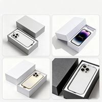 Emballage électronique OEM personnalisé, boîte rigide pour smartphone, couvercle et base en deux parties, insert de plateau moulé, vente en gros