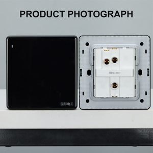 Ổ cắm tường Anh Quốc cao cấp, mặt kính cường lực đen, thiết kế sang trọng, tích hợp cổng USB, mẫu mới, 1 gang, 2 gang, 3 gang, 4 gang. - Product Image 5