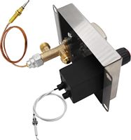 Kit de vanne de sécurité anti-flamme au gaz propane GPL avec thermocouple pour foyers extérieurs, cuisinières, chauffages