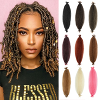 Tresses au crochet pré-ébouriffées Afro Kinky Twist 16 pouces, cheveux synthétiques pour tressage au crochet, Afro Spring Twist