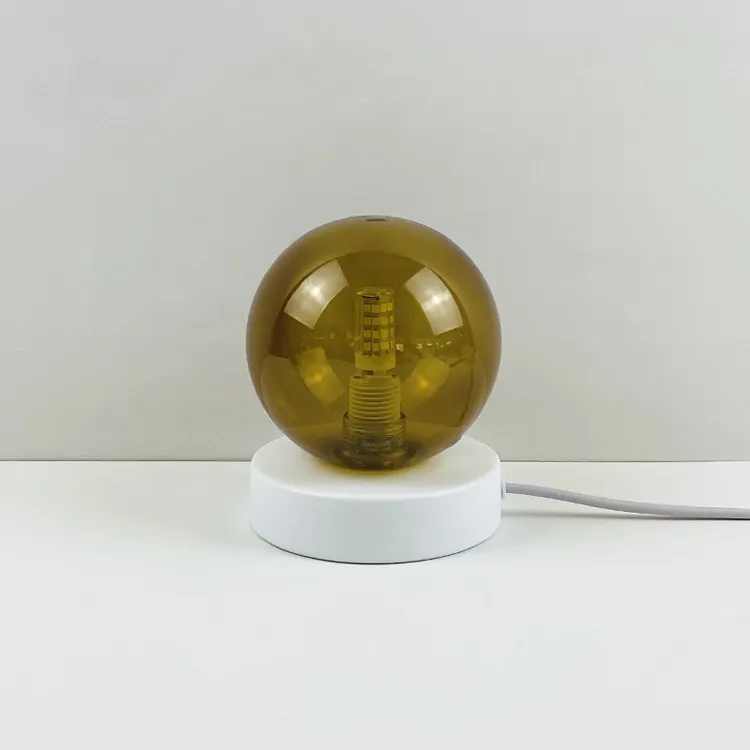 Nieuwkomers Gemaakt Klassieke Spot Glazen Salon Tafellamp Moderne Gouden Bed Mode Led Tafellamp Met Schakelaar