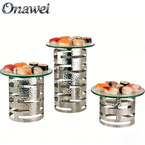 Onawei Autres fournitures hôtelières et de restauration, vente <span class=keywords><strong>en</strong></span> gros d'usine pour présentoir alimentaire, buffet, support à gâteau vertical <span class=keywords><strong>en</strong></span> acier inoxydable - Product Image 4