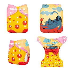 Pañal ecológico ALVABABY, pañal de tela lavable para bebé, pañal de tela reutilizable para bebé - Product Image 3