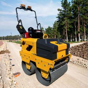 Rodillo vibratorio de doble tambor con motor Changchai Huiteng de 0,5 toneladas con motor de alta eficiencia y componentes de engranajes - Product Image 1