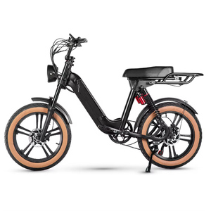 Bicicleta Eléctrica Estilo Moped con Batería de Litio Extraíble de Largo Alcance de 15AH, Motor de 500W, Neumático Grueso de 20" x 4.0, 7 Velocidades, ZB Long Range Removable B - Product Image 5