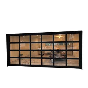 Isolation thermique en aluminium de prix bon marché et <span class=keywords><strong>obscure</strong></span> verre porte de garage de <span class=keywords><strong>la</strong></span> Chine usine - Product Image 1