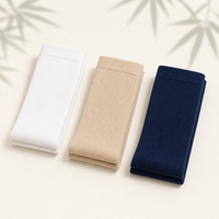 Chaussettes de compression montantes en bambou pour femmes, personnalisées, couleur nude et marine, à soutien gradué, pour le voyage, les infirmières, OEM, chaussettes de randonnée en bambou, vente en gros