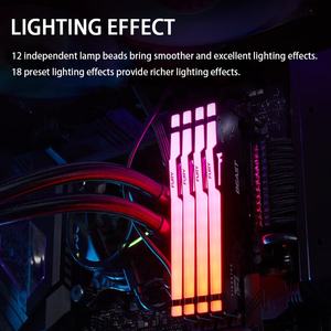 สำหรับ Kingston <span class=keywords><strong>FURY</strong></span> <span class=keywords><strong>Beast</strong></span> 32GB (16GB*2) ชุดแรม <span class=keywords><strong>DDR5</strong></span> 5600MHz สำหรับเดสก์ท็อป โมดูลหน่วยความจำ แถบไฟ <span class=keywords><strong>RGB</strong></span> Hacker God Strip สีดำ - Product Image 3